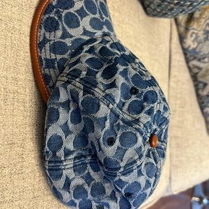 Coach Signature Denim Baseball Cap